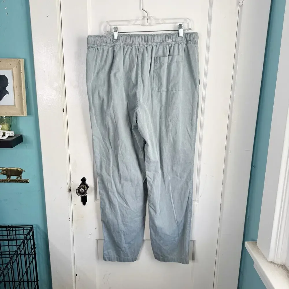 J. Crew Men’s Cotton Drawstring Pajama Pants Size Large Pull On Style Boxer Look